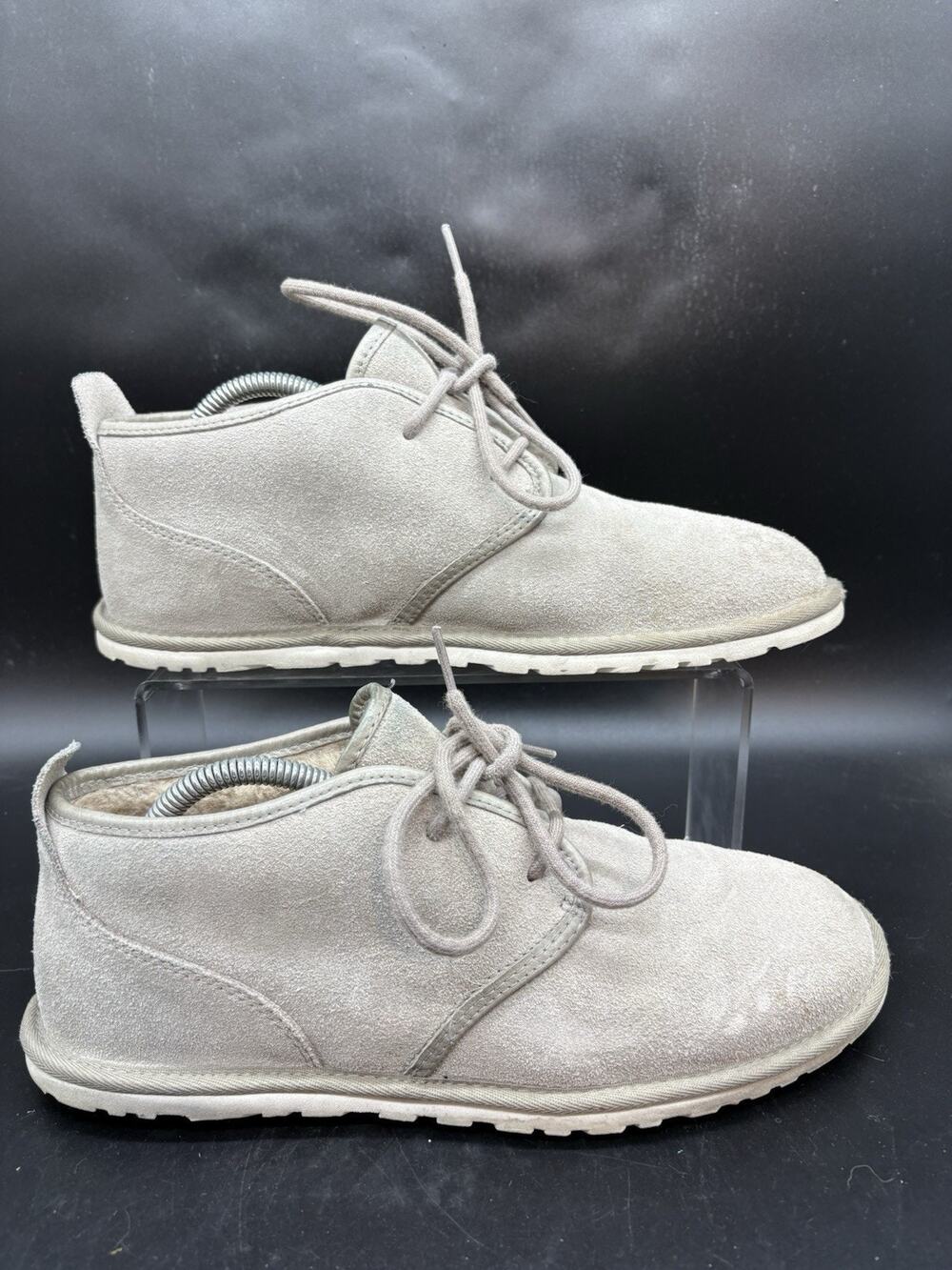 UGG Mens Neumel Flex Chukka Boots Gray Suede Shearling Lined 1016680 Size 9